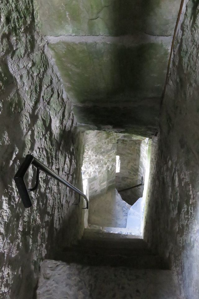 Stone stairway of the Priors Vill at Kells Priory