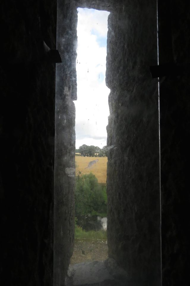 View through window of the Priors Vill at Kells Priory